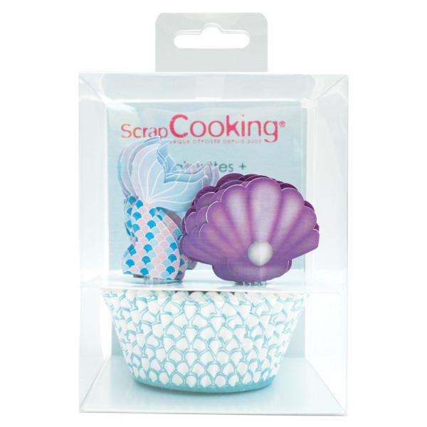 Muffinsformer & Toppers Mermaid