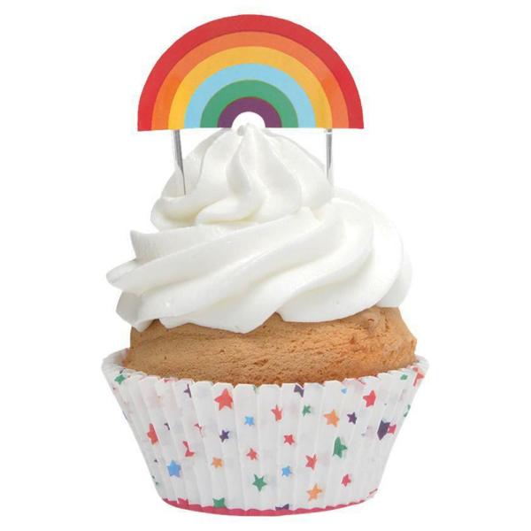 Muffinsformer & Toppers Regnbue