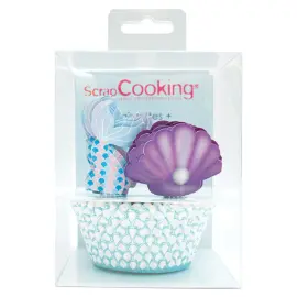 Muffinsformer & Toppers Mermaid