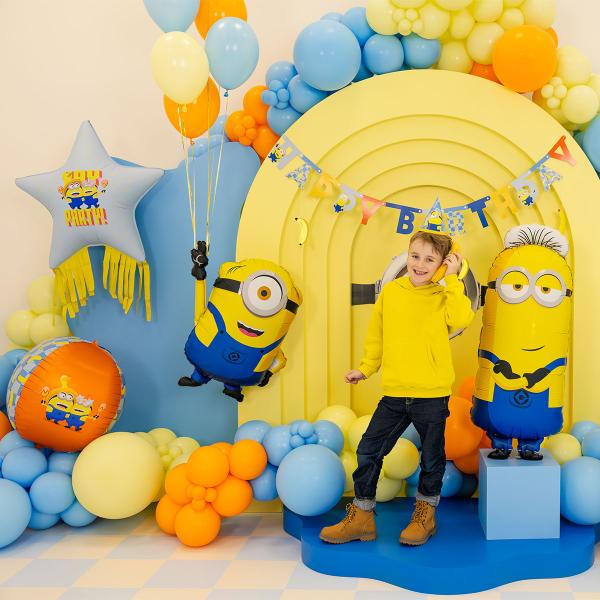 Minions Folieballong Stjerne med Frynser 72 cm