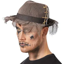 Gothic Trilby Hatt i Linstil Gr&aring;