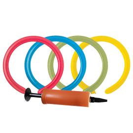 Modellballonger & Pumpe Blandede Farger