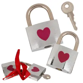Kj&aelig;rlighetsl&aring;s med Hjerte 2-pakning
