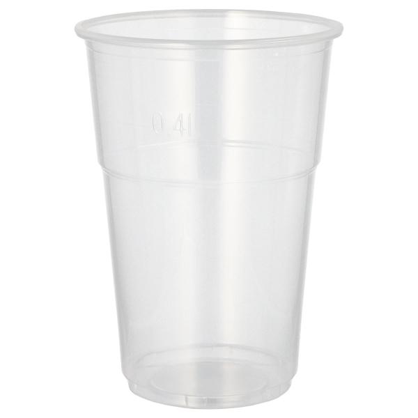 Gjenbrukbare Plastglass 40 cl 50-pakning