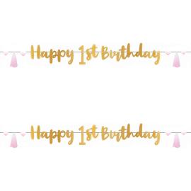 Happy 1st Birthday Girlander Rosa