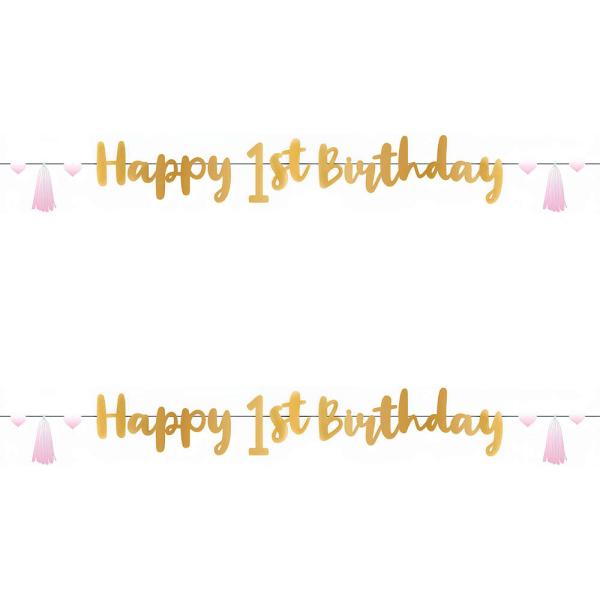 Happy 1st Birthday Girlander Rosa
