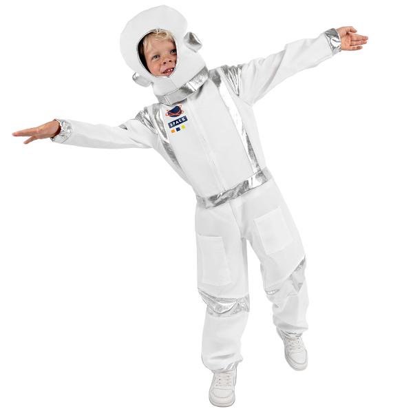 Astronaut Hvit Romdrakt Barn 116-128 cm