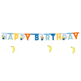 Minions Happy Birthday Girlander 153 x 50 cm