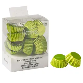 Minimuffinsformer Metallic Limegrønn 180-pakning