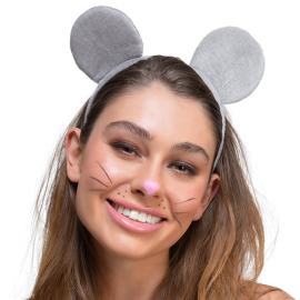 Hårbøyle med Museører Grå