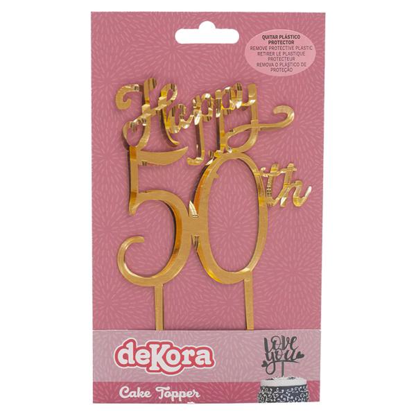 Happy 50th Kakepynt