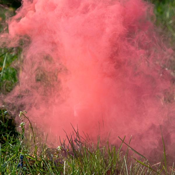 Røykbombe Rosa 22,5 cm 5-pakning