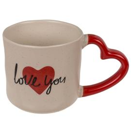 Krus med Hjerteformet H&aring;ndtak 350 ml