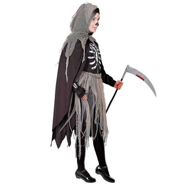 Mannen med Ljåen Kostyme med Skjelett Barn