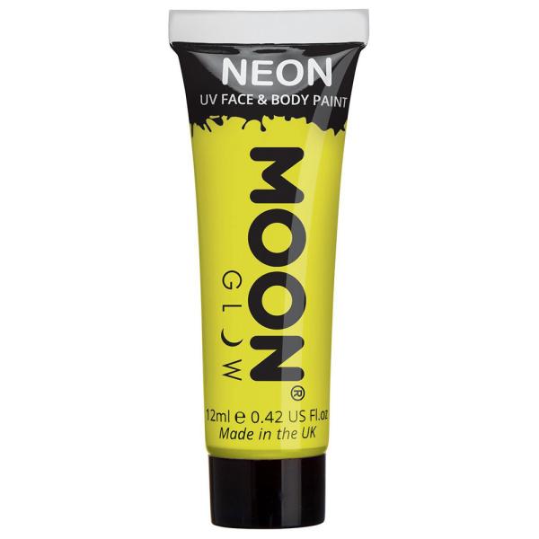 Moon Glow Neon UV Kropps- & Ansiktsfarge Intensiv Gul