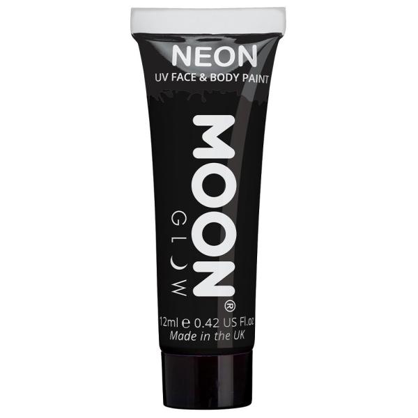 Moon Glow Neon UV Kropps- & Ansiktsfarge Svart