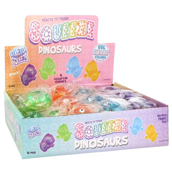 Squeeze Glitrende Dinosaurleke 7 cm