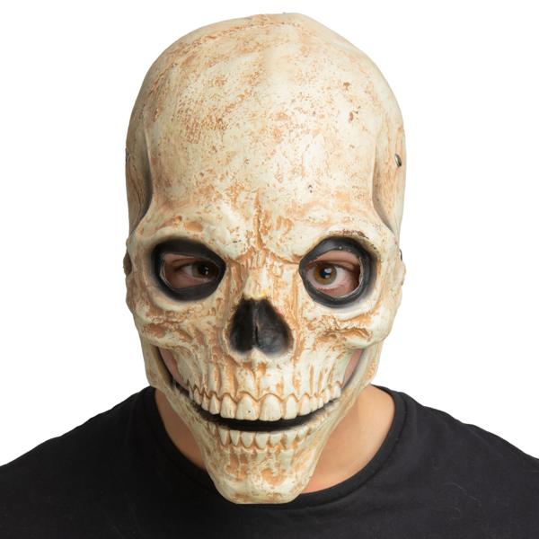 Latexmaske Hodeskalle med Bevegelig Kjeve