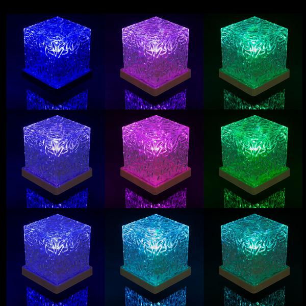 RGB LED-lampe med Bølgemønster 11,5 cm