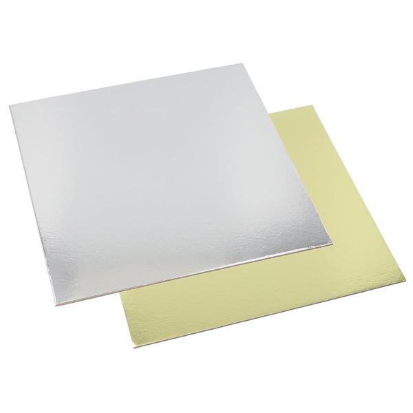 Firkantede Kakebrett Gull/Sølv 25-pakning