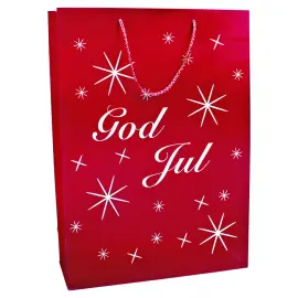 God Jul Gavepose R&oslash;d Stor