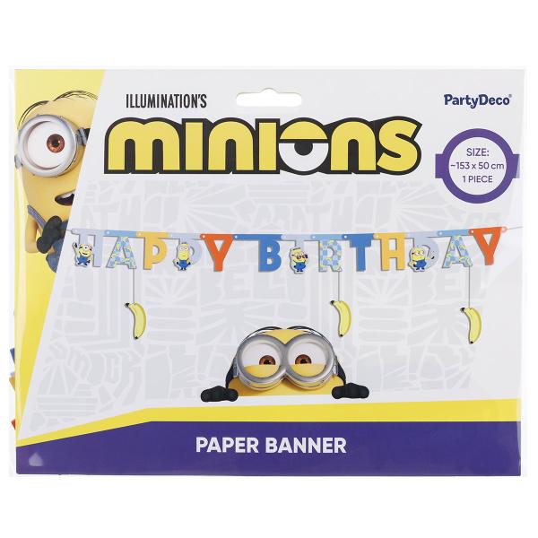 Minions Happy Birthday Girlander 153 x 50 cm
