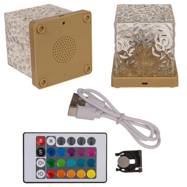 RGB LED-lampe med Bølgemønster 11,5 cm