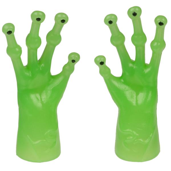 Selvlysende Fingerdukke Alienhånd 7 cm