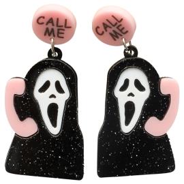 Halloween Øredobber Scream Call Me