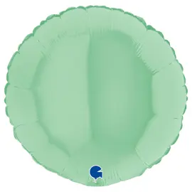 Rund Folieballong Pastellgrønn Matt