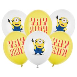 Minions Latexballonger Mix 30 cm 6-pakning