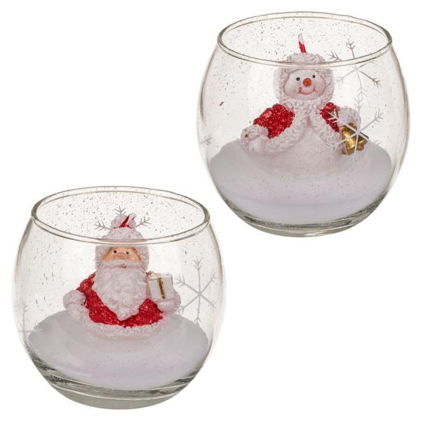 Julelys Figur i Glass