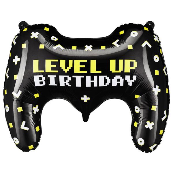 Spillkontroll Folieballong Level Up Birthday