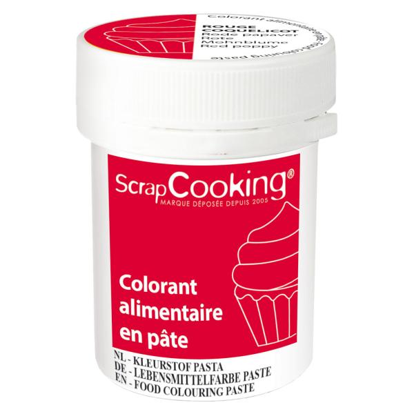 Pastafarge Rød Valmue ScrapCooking