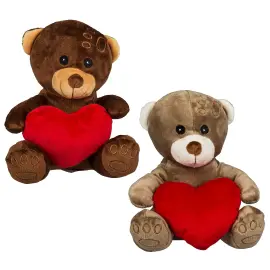Bamse med Hjerte 18 cm