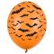 Latexballonger Flaggermus Pastell Oransje