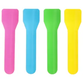 Isskjeer Bl&aring;/Gr&oslash;nn/Gul 100-pakning