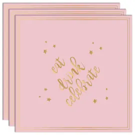 Engangsservietter Eat Drink Party Repeat 20-pakning