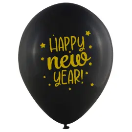 Latexballonger Happy New Year! 6-pakning