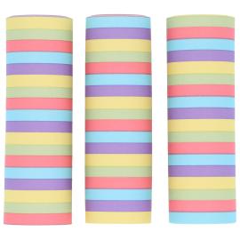 Serpentiner Blandede Farger Pastell 3-pakning