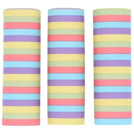 Serpentiner Blandede Farger Pastell 3-pakning
