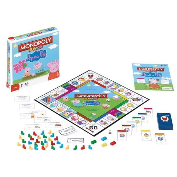 Monopol Junior Peppa Gris Spill Engelsk