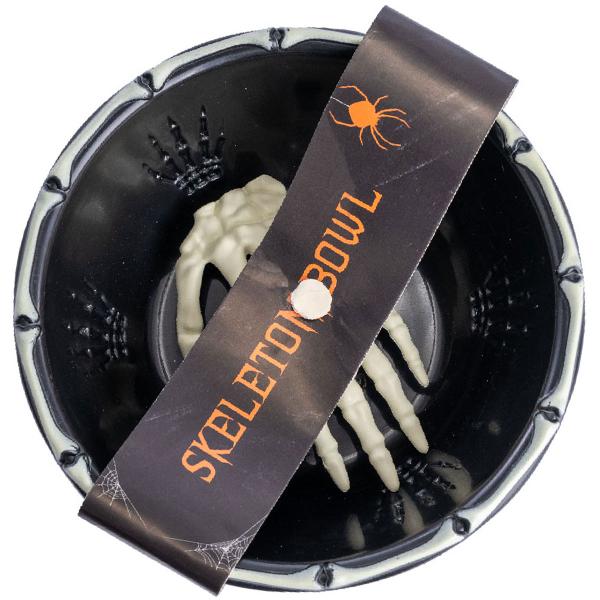 Godteskål med Skjeletthånd Halloween