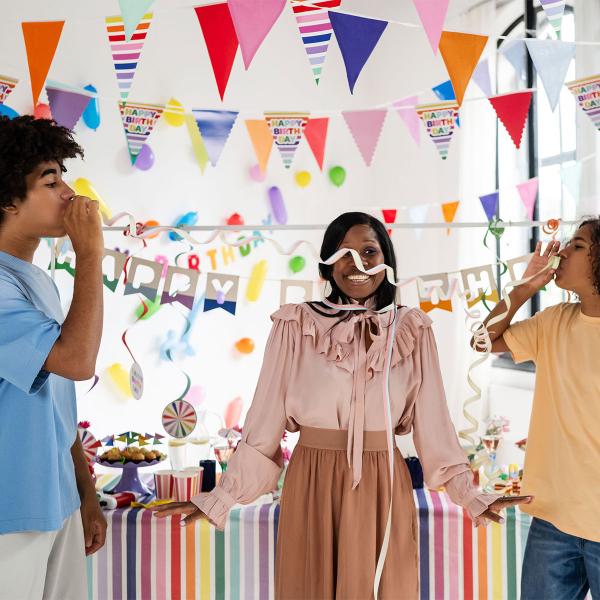 Serpentiner Blandede Farger Pastell 3-pakning