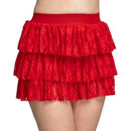 80-talls Blondeskjørt Rødt