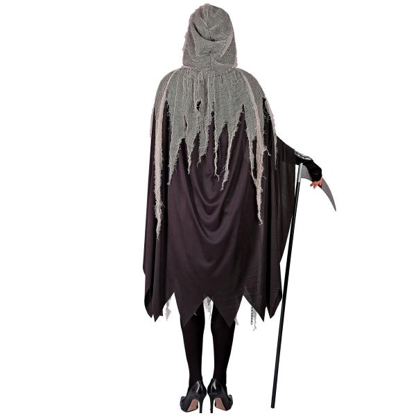 Mannen med Ljåen Kostyme med Skjelett Dame