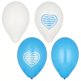 Oktoberfest Ballonger Hvit/Bl&aring; 20-pakning