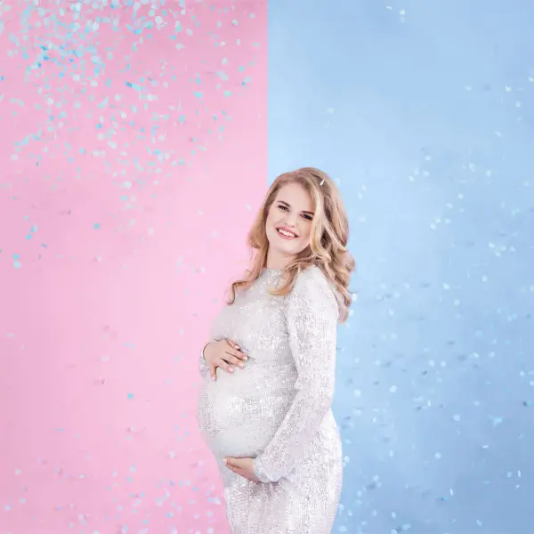 Gender Reveal Konfettikanon Blå