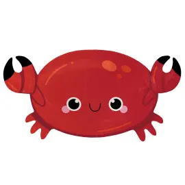 Krabbe Folieballong R&oslash;d