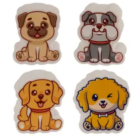 Viskel&aelig;r Hund 4 cm